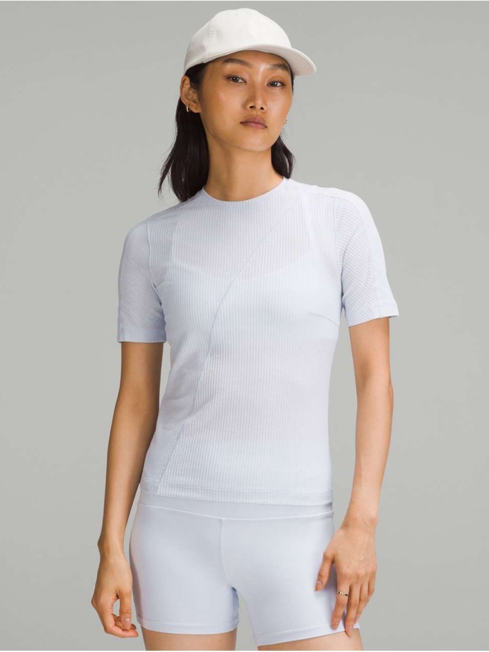 Lululemon Asymmetrical Ribbed Cotton T-Shirt /